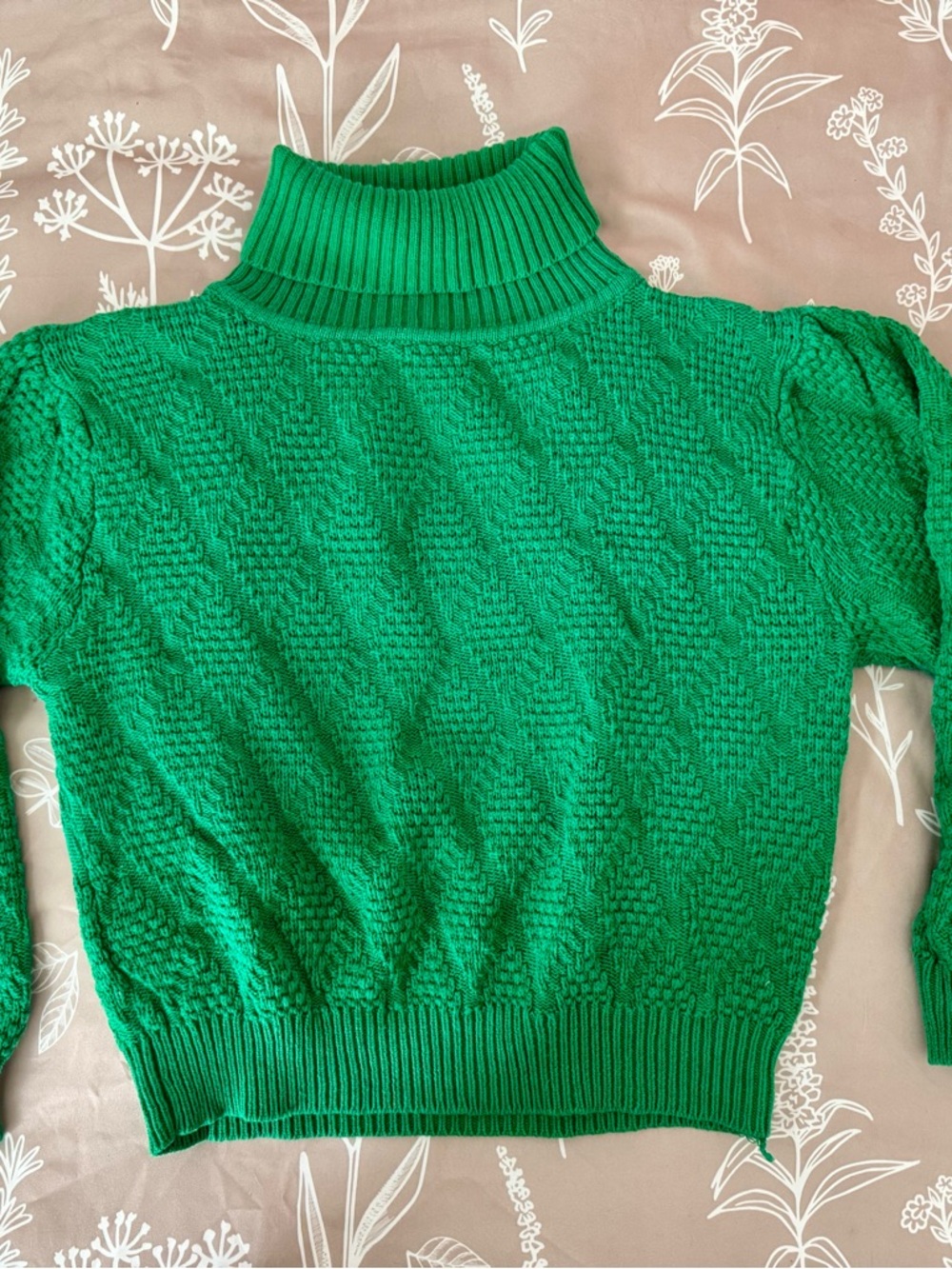 VINTAGE Early 90s 100% Cotton Turtleneck Sweater! - Picture 2 of 10